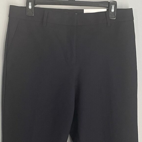 NEW Ann Taylor The Ankle Pant Curvy Fit Sz 8 Navy Blue Mid Rise Slim Stretch $89 - Picture 2 of 14